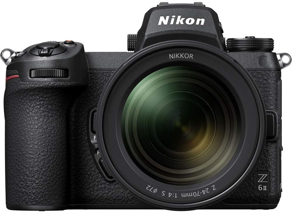 Nikon Z 6II Mirrorless Digital Camera 24.5 MP with 24-70mm f/4 Lens (1663) + 64GB XQD Card + Corel Software + Case + Color Filter Kit + Telephoto Lens + More - International Model