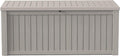 EasyUp 150Gal Outdoor Deck Box Waterproof, Lager Patio Storage Box Indoor and Outdoor Use, Lockable Resin Storage Bin for Patio Furniture Cushions Garden Tools, Package Delivery,UV Resistant-Grey