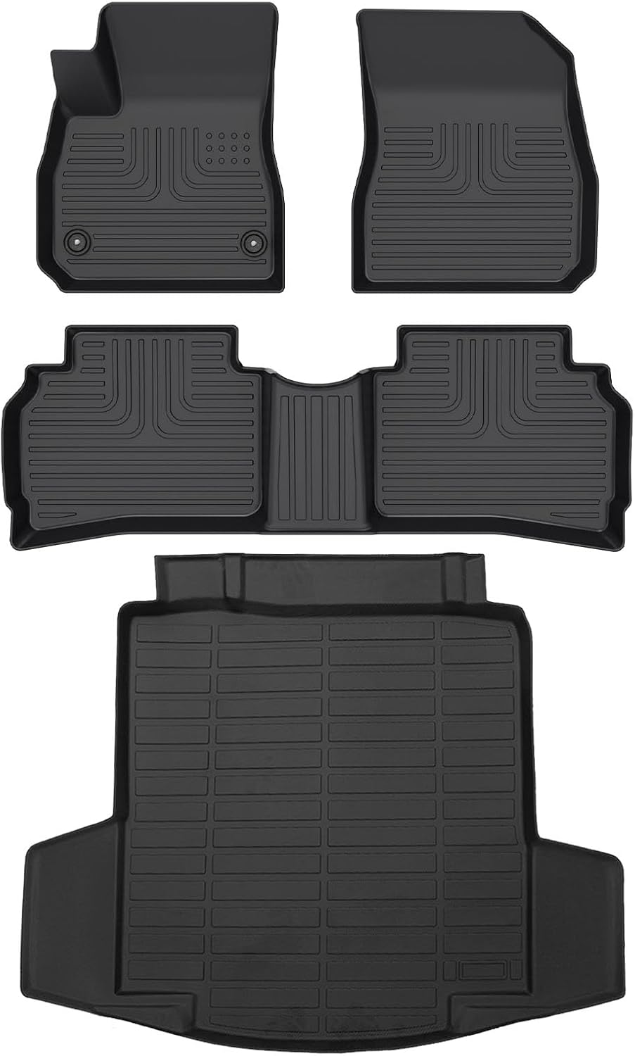for Chevy Malibu Floor Mats 2025 2016-2024,Car Mat for Chevrolet Malibu All Weather Floor Liner Accessories 2016-2025