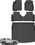 Wayhigh® Floor Mats & Cargo Liner for Honda CR-V & CRV Hybrid 2023-2026, All Weather TPE Car Mats Waterproof Heavy Duty Floor Liners, Floor Mats Custom Fit for CRV Accessories