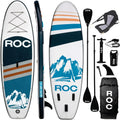 Roc Inflatable Stand Up Paddle Board with Premium SUP Paddle Board Accessories, Wide Stable Design, Non-Slip Comfort Deck for Youth & Adults