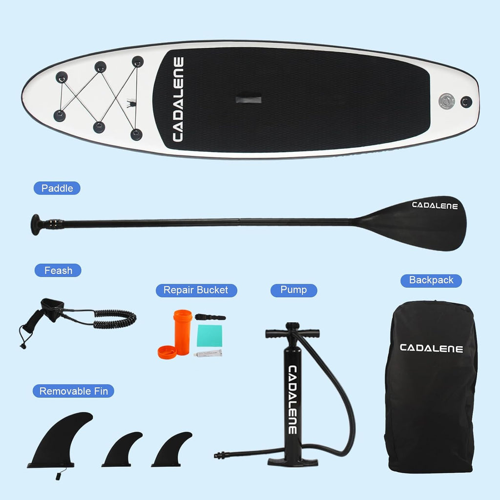 Inflatable Stand Up Paddle Board with SUP Accessories, Anti-Slip EVA Deck, Family-Friendly SUP Boards for Adults & Youth of All Skill Levels, Versatile Yoga Paddle Board
