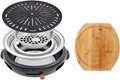 Portable BBQ Grill, Korean BBQ Grill Cast Iron 32cm x 10cm Multicolor Pack of 8 for 4-6 People(D)