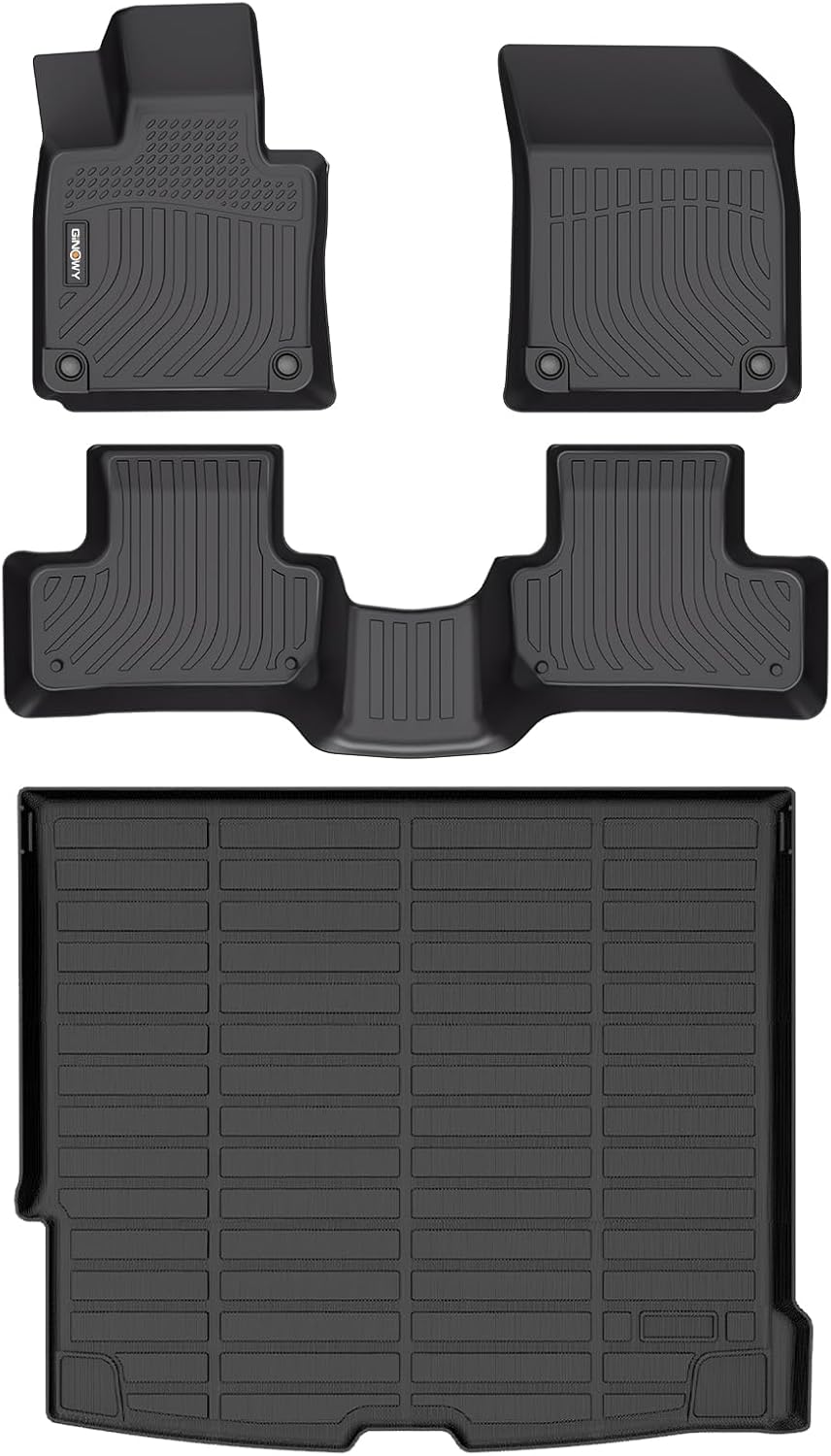 GINOWY-Floor Mats & Cargo Liner for 2018-2026 Volvo XC60 (Fit for T5 T6,Not for Recharge/Hybrid/PHEV), All Weather Car Floor Mats for Volvo XC60 Accessories