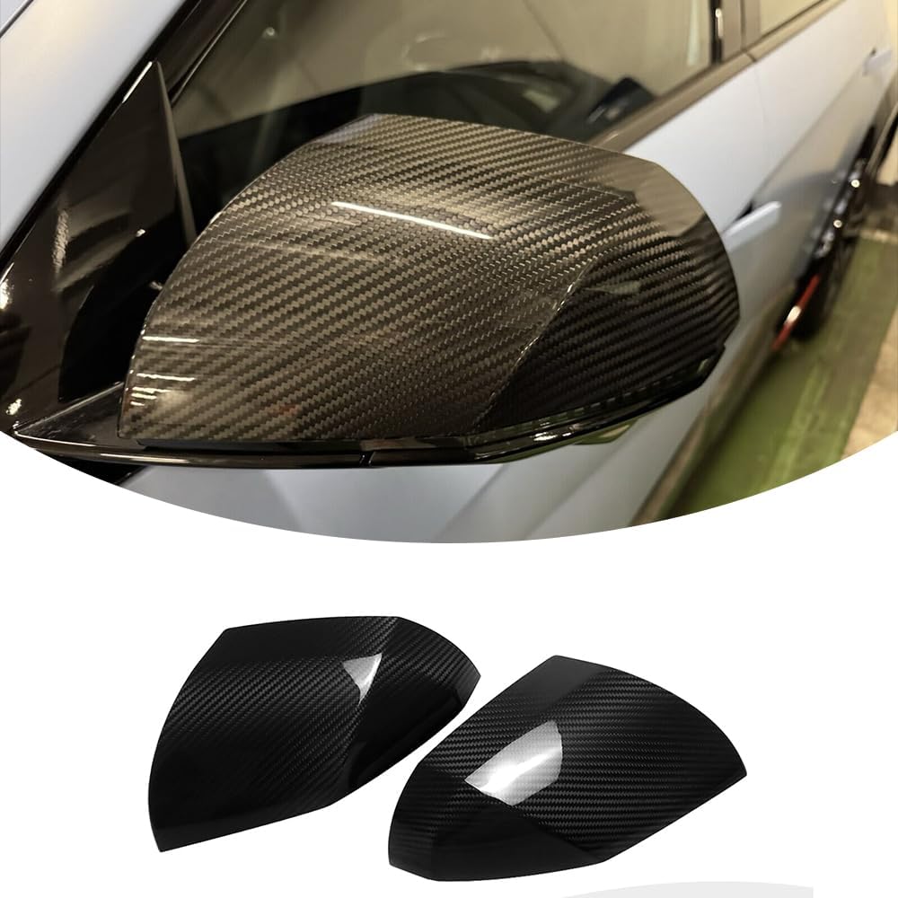 Jogon Dry Carbon Fiber Rearview Mirror Cover Trim for Hyundai Ioniq 5 N SEL 2021 2022 2023 2024 2025 Side View Mirror Cap Shell
