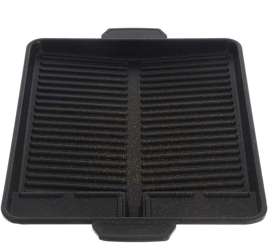 Portable Korean BBQ Grill Pan Non-Stick Charcoal Grill Plate Butane Gas Stove Cooker Party Picnic Terrace Beach Barbecue Tray