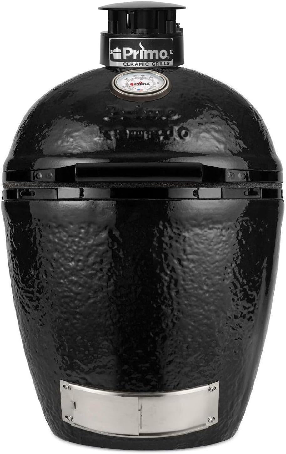 Primo All-in-One Large Round Ceramic Kamado Grill with Cradle & Side Shelves - PGCRC (2021)
