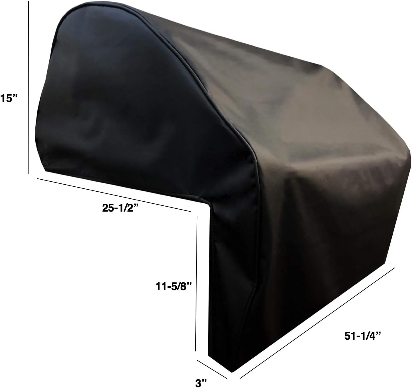 Windproof Covers 50 inch Heavy Duty Premium Vinyl Grill Cover to fit Firemagic Model E1060i Built-in Grill