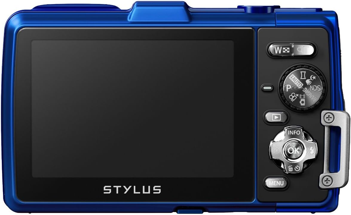 OM SYSTEM Olympus Stylus TG-830 iHS Digital Camera with 5X Optical Zoom and 3-Inch LCD (Blue) (Old Model)