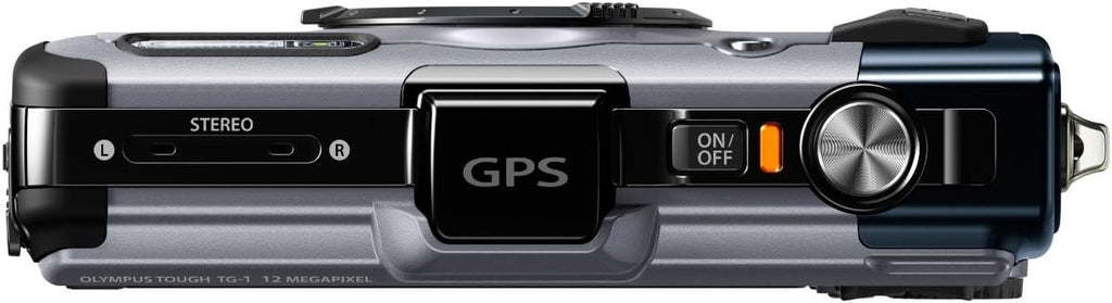 OM SYSTEM OLYMPUS TG-1iHS 12 MP Waterproof Digital Camera with 4x Optical Zoom,Silver