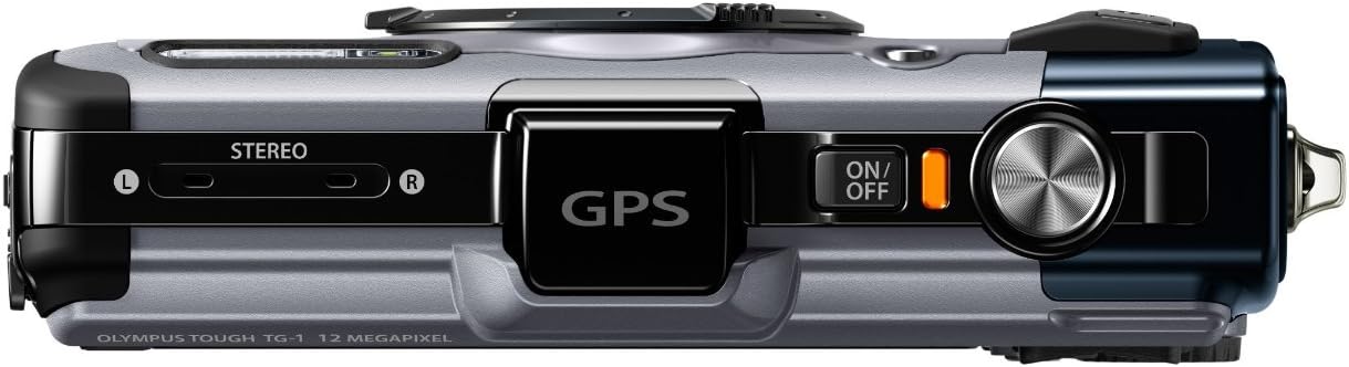 OM SYSTEM OLYMPUS TG-1iHS 12 MP Waterproof Digital Camera with 4x Optical Zoom,Silver