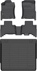 Binmotor-Floor Mats & Cargo Liner for Toyota 4Runner 2013-2024 (Only for 5 Seats), TPE Custom All Weather Car Mats Cargo Trunk Mat for Toyota 4Runner Accessories