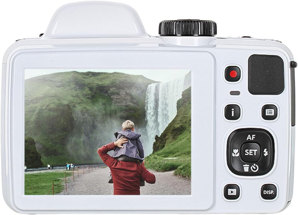 Kodak Pixpro AZ405 Digital Camera in White (AZ405WH) Bundle Including: 128 GB Memory Card, Rechargeable Batteries, Case, Flexible Tripod, Neck Strap, Lens Caps, Full Cleaning Kit, More Accessories