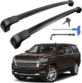 Gdydi 220lbs Roof Rack Cross Bars Compatible with 2021-2025 Suburban, Tahoe, GMC Yukon, Yukon XL, Cadillac Escalade ESV with Anti-Theft Lock, Black Matte Aluminum Anti-Corrosion Crossbars