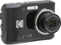 KODAK PIXPRO FZ45 16MP CMOS Sensor Digital Camera 5X Optical Zoom with Sunshine Photo Microfiber Cleaning Cloth (Basic Bundle, Black)