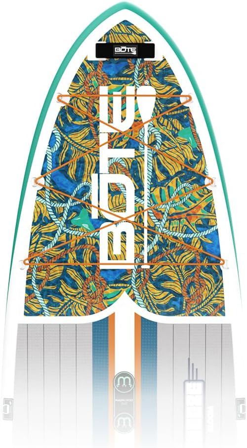 BOTE 10' FT 6' Breeze Aero Inflatable Stand Up Paddle Board, MAGNEPod Compatible Blow Up iSUP Great for Adults Kids Family Travel Friendly Multiple Sizes Color Options