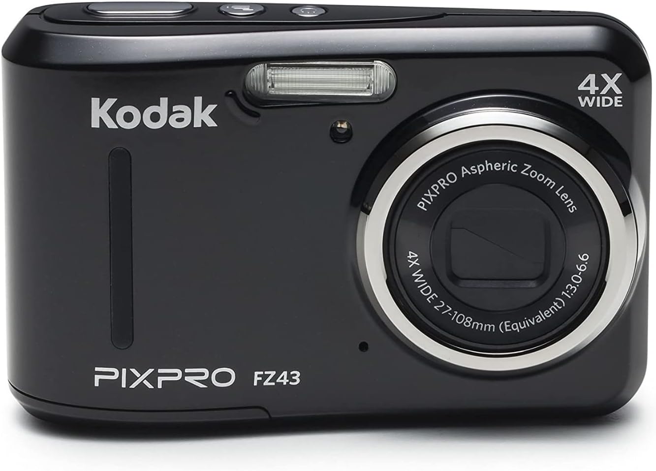 Kodak PIXPRO FZ45 Friendly Zoom Digital Camera (Black) Bundle with Photography Cleaning Kit, Camera Case, 32GB Memory Card and High-Performance Ultra Alkaline AA Batteries (20-Pack) (8 Items)