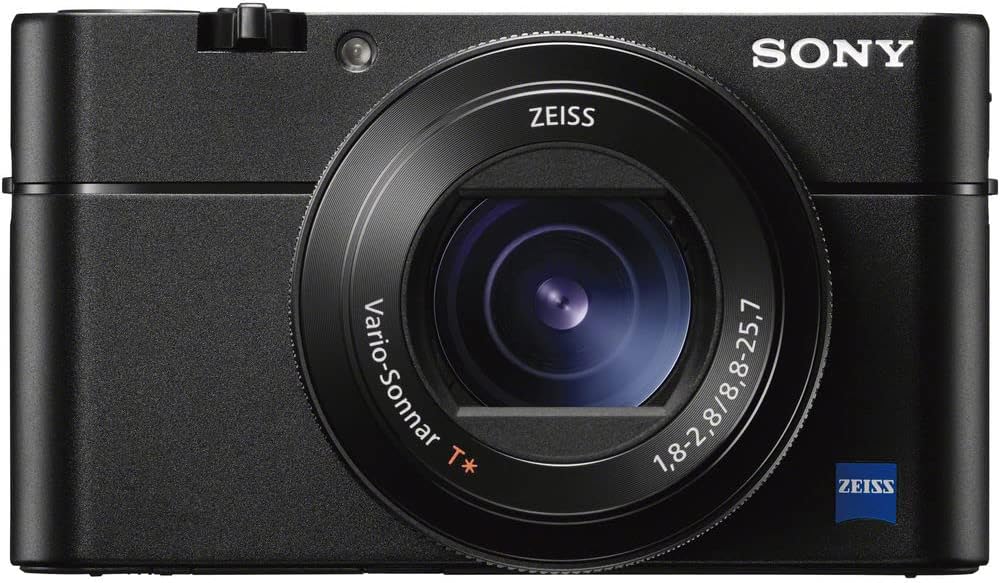 Sony Cyber-Shot DSC-RX100 VA Digital Camera (DSC-RX100M5A/B) + Case + 64GB Card + Card Reader + Flex Tripod + Memory Wallet + Cleaning Kit (Renewed)