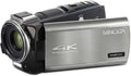 Minolta 4K Ultra HD Camcorder with 3.5-inch Touchscreen – 10x Optical Zoom, 28MP Photos, Digital Stabilizer, Accessory Shoe Mount, Time Lapse, Face Detection, 32GB Card, Remote Control (Gunmetal)
