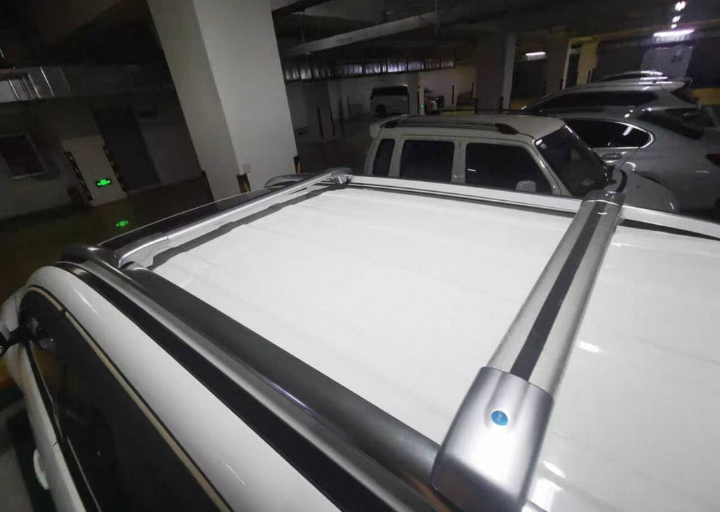 2PCS Crossbar Fits for Hyundai Venue 2022 2023 2024 2025 SEL Limited with Raised Roof Rails Silver Cross bar Aluminum Cargo Carrier