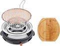 BBQ Barbeque Barbecue Grill,Cast Iron Charcoal Grill,Charcoal Household Barbecue Pot,Commercial Korean Barbecue Grill,8 Styles (Color : B)