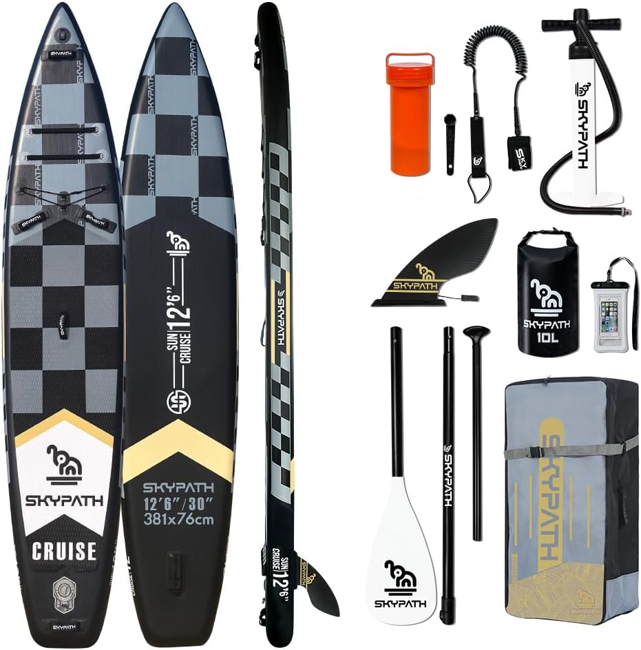 Inflatable Stand Up Paddle Board,10'6''*32''/11'*34'' Ultra-Light SUP Board,Blow Up Paddle Board, Wide Stable Family Board for Youth & Adults of All Skill Levels with Full Set of SUP Board Accessories