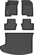 GINOWY- Floor Mats & Cargo Liner for 2007-2016 Jeep Compass/Patriot, 2007-2012 Dodge Caliber, 1st+2nd Row+Cargo mat, TPE All Weather Car Floor Mats Custom Fit Floor Liners for Compass Accessories Mat