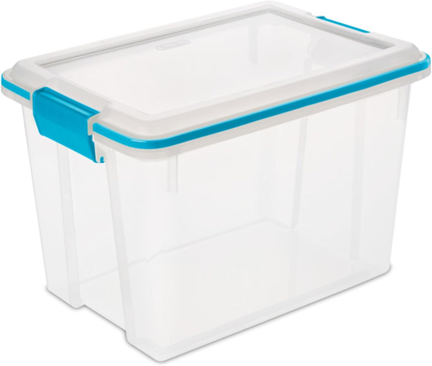 Sterilite 18-Pack Gasket Box, Weather-Resistant Storage Bins with Latching Lids, 20 Quart - Heavy-Duty Organizing Containers for Closet, Bathroom, and Office