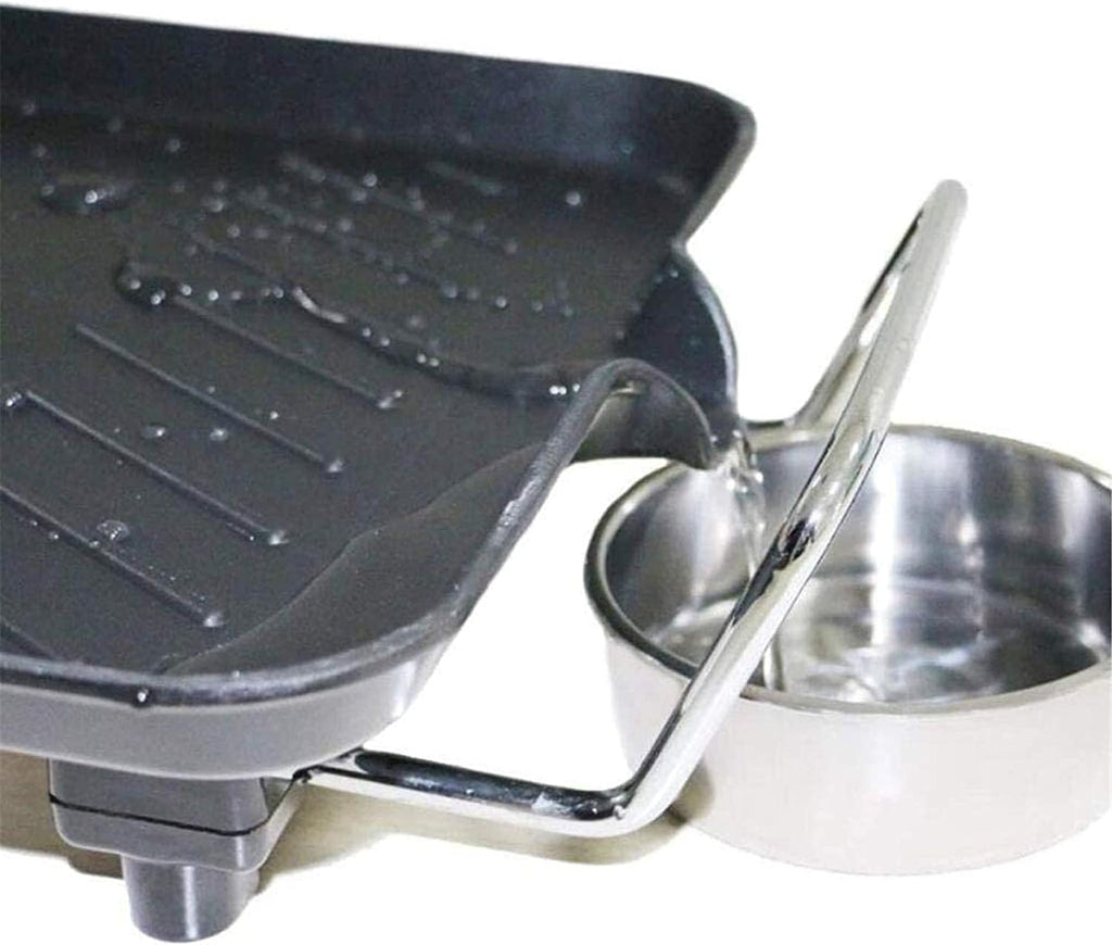 Electric BBQ Grill Indoor Electric Teppanyaki Table Grill, BBQ Barbecue Griddle, Non-Stick Hot Plate, Spatulas and 2 Egg Rings 1800W,Portable Nonstick Griddle