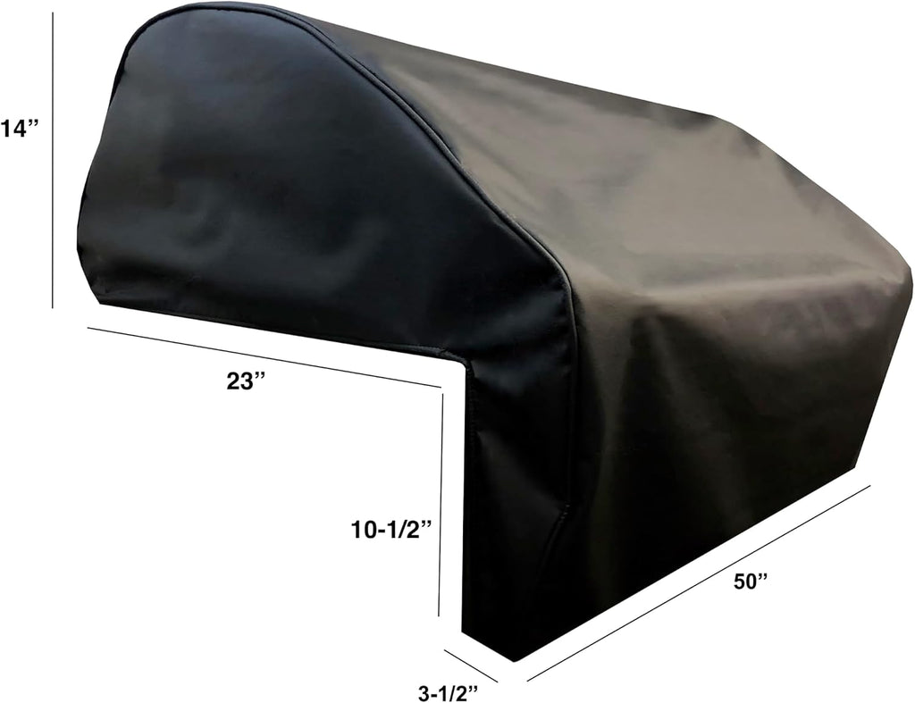 Windproof Covers 50 inch Heavy Duty Premium Grill Cover to fit Coyote Hybrid Gas & Charcoal Built-in Grill