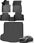 ANBINGO® Floor Mats & Cargo Liner for Mazda 3 (Only for Sedan) 2019 2020 2021 2022 2023 2024 2025 2026 Custom Fit Mazda 3 Sedan All Weather Waterproof Durable TPE Rubber Floor Liner Accessories