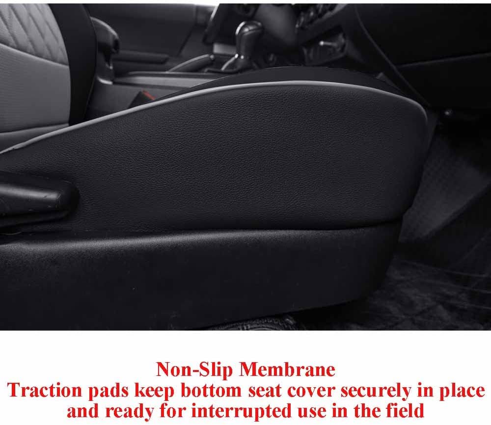EKR Custom Fit Tucson Car Seat Covers for Hyundai Tucson(Petrol) 2022 2023 2024 2025 2026,Leather Car Front Back Seat Cover Full Set for Trucks SUV-Faux Leather(Black/Gray)