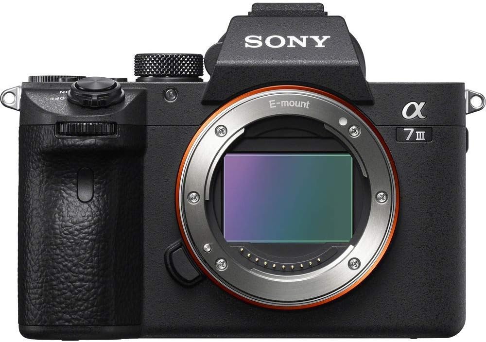 Sony Alpha a7 III Mirrorless Digital Camera (Body Only) (ILCE7M3/B) + 64GB Memory Card + 2 x NP-FZ-100 Battery + Corel Photo Software + Case + Card Reader + LED Light + More (Renewed)