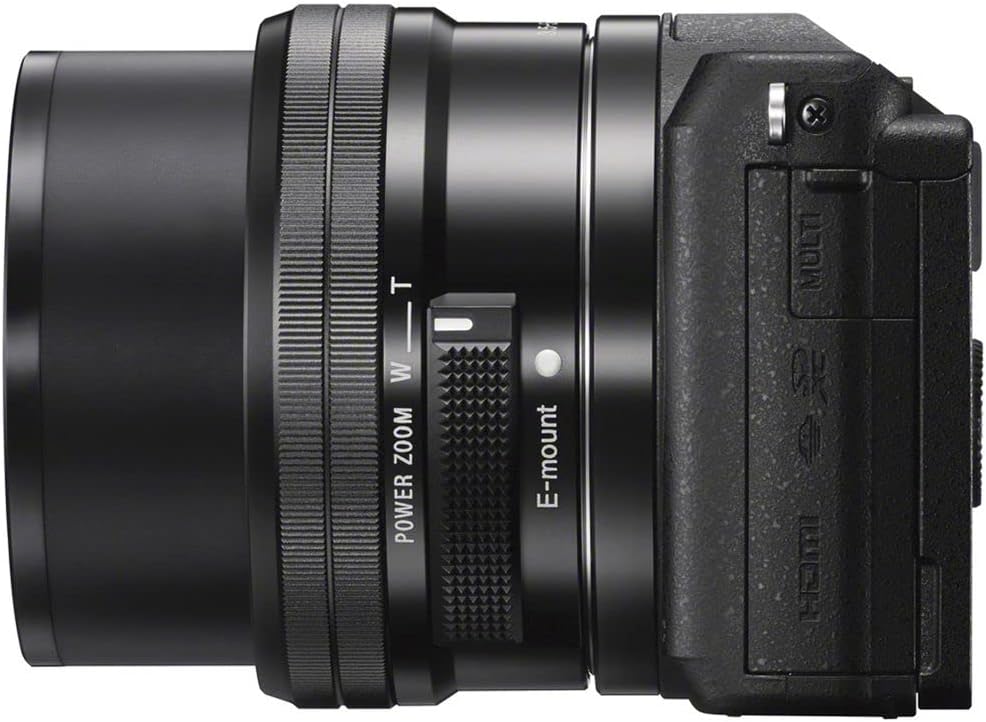 Sony Alpha a5100 Mirrorless Digital Camera with 16-50mm Lens (Black) + 4K Monitor + Filter Kit + 2 x 64GB Card + 3 x NPF-W50 Battery + LED Light + Corel Photo Software + More (Renewed)