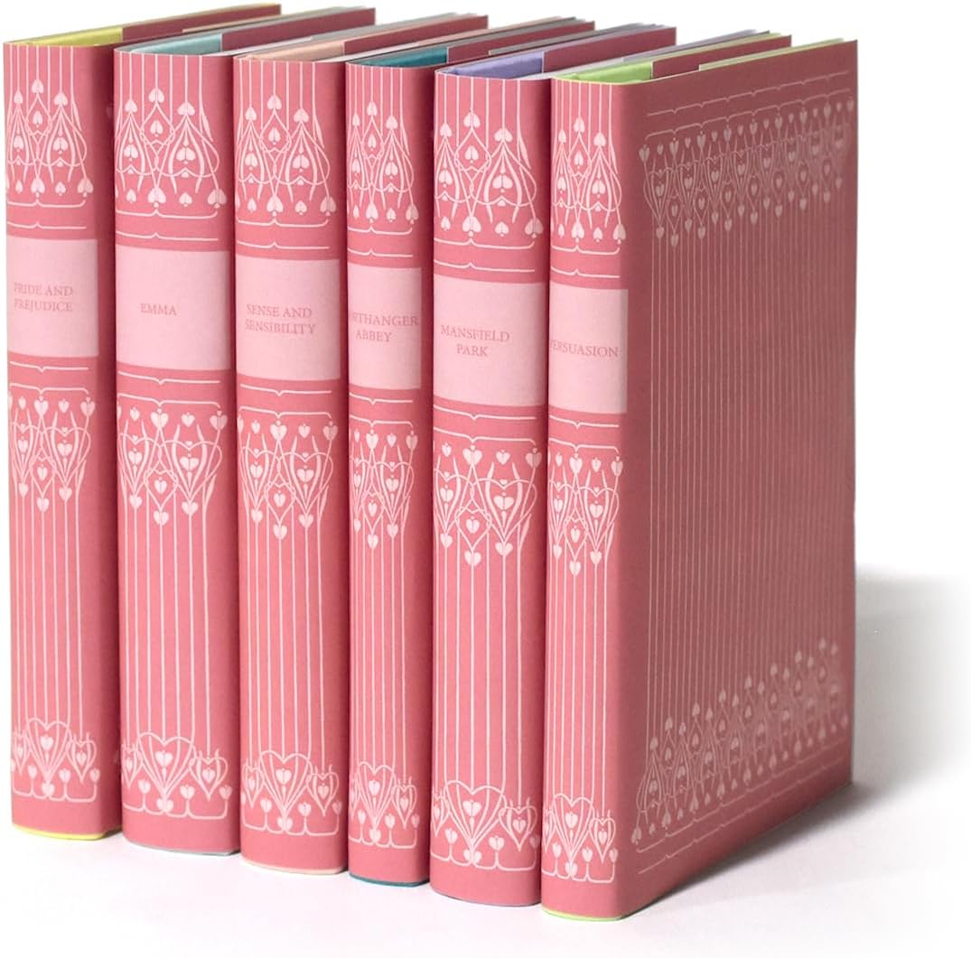 Juniper Books Jane Austen Book Set | Books & Covers Included (Pink, Standard)