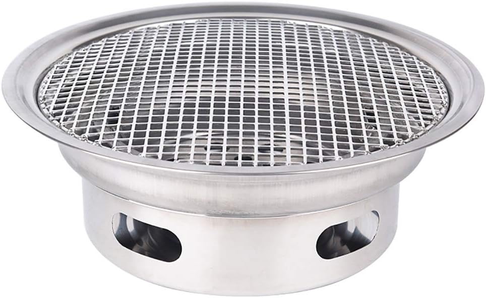BBQ Barbeque Grills for,Charcoal Grill,BBQ,Indoor and Outdoor Korean Barbecue Grill,Suitable for 5-10 People,34cm (Color : B)