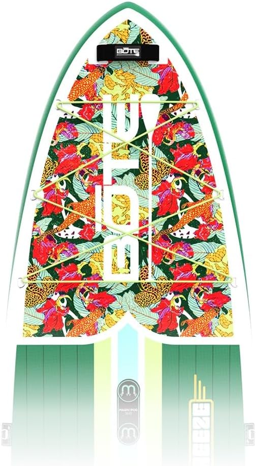 BOTE 10' FT 6' Breeze Aero Inflatable Stand Up Paddle Board, MAGNEPod Compatible Blow Up iSUP Great for Adults Kids Family Travel Friendly Multiple Sizes Color Options