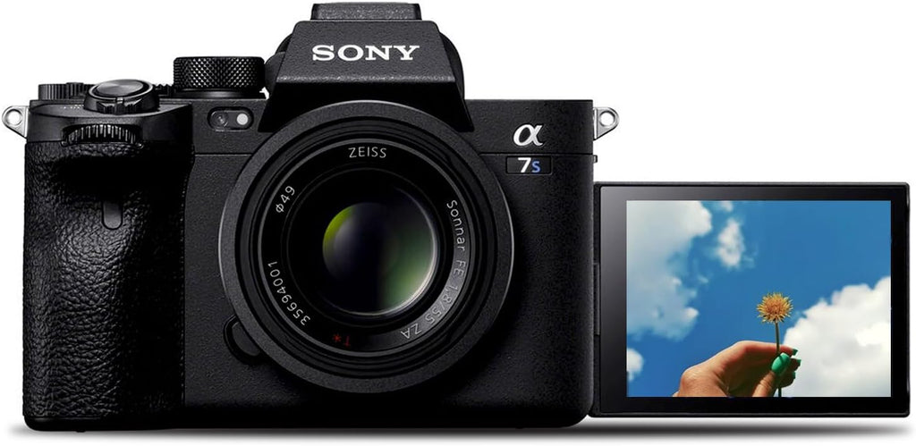 Sony α7S III Full-Frame Mirrorless Camera Body (ILCE-7SM3/B) – 12.1 MP BSI Sensor, 4K 120p 10-Bit Video | 2 x 64GB Memory Card, 3 x NP-FZ-100 Battery, Case, External Charger and More