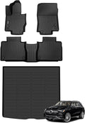 GINOWY-Floor Mats & Cargo Liner for 2020-2026 Mercedes Benz GLE 350/450 (No for Coupe/AMG), TPE All Weather Car Mats for Mercedes GLE Accessories, Heavy Duty Floor Liners