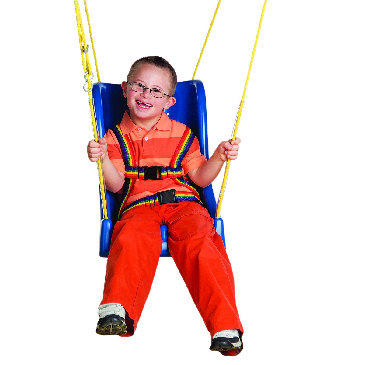 Skillbuilders 30-1631 Full Support Swing Seat with Pommel, Rope, Medium (Teenager)