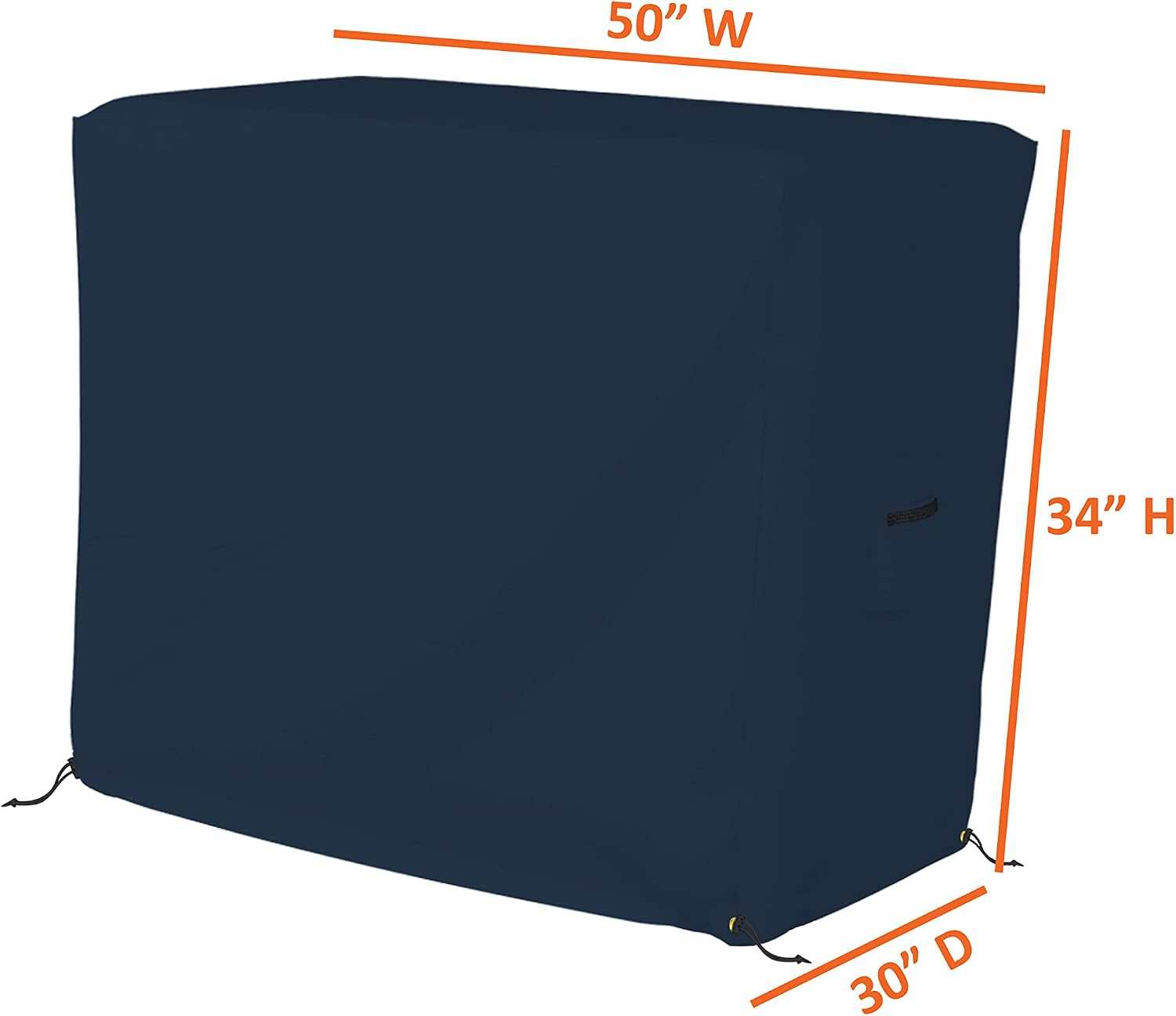 Bar Cart Cover 12 Oz Waterproof 100% Weather Resistant cart Cover with Air Pockets and Drawstring for Sung Fit (34' H x 50' W x 30' D), Blue