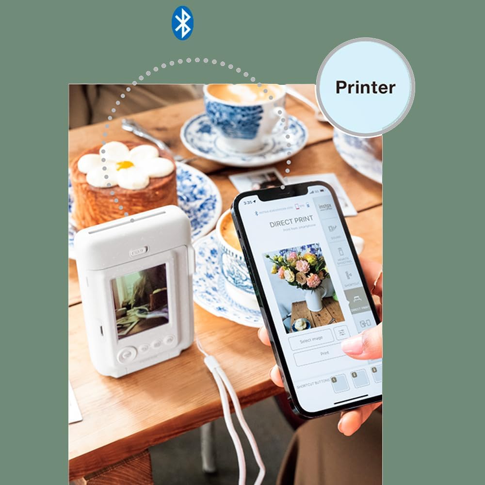Fujifilm Instax Mini LiPlay Hybrid Instant Camera and Smartphone Printer (Matcha Green) Bundle with Instax Mini Twin Film Pack (20 Exposures), and Accessory Kit (3 Items)