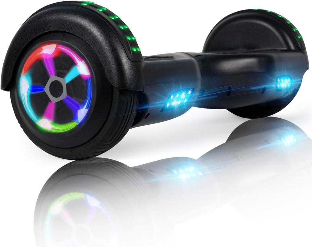 LIEAGLE Hoverboard, 6.5' Self Balancing Scooter Hover Board with Bluetooth Wheels LED Lights for Kids Adults