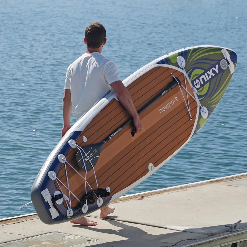 NIXY G5 Newport 10'6' x 32' Inflatable Paddle Board | High-Performance, Durable, and Lightweight SUP for All Skill Levels | Welded Seams | 300 lbs. Capacity
