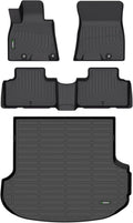 ANBINGO® Floor Mats & Cargo Liner for Genesis GV80 5 Seats 2026 2025 2024 2023 2022 2021 (Not Fit Coupe) All Weather Floor Liners Protection TPE Heavy Duty Non-Slip Automotive Accessories, Black