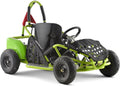 Electric Go Kart, 48V Powered Ride On Car, Steel Tubular Frame, Seat Belt, 13 inch All-Terrain Tires, Parental Speed Control, Max 20 Mph (Green)