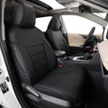 EKR Kona Seat Covers Custom Fit for Hyundai Kona & EV SEL Sport/Limited/SE/SEL/SEL Premium 2024-2026,Rear W/Armrest,Leather Car Seat Cover Full Set for Trucks SUV -Faux Leather(Black)