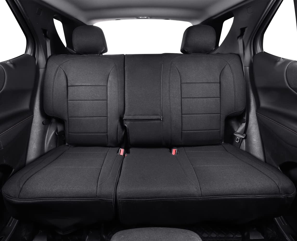 coverdream Equinox Seat Covers Custom Fit for 2025 2026 Chevrolet Equinox LT,RS,Activ (Not for EV),Full Coverage,Airbag Compatible Polyester Car Seat Protector(Full Set,Black)