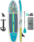 DRIFT Aero 10 FT 8in Inflatable Adult Stand Up Paddle Board Kit Includes Accessories Adjustable Paddle iSUP Travel Bag Blow Up Pump Safety SUP Coiled Leash Native