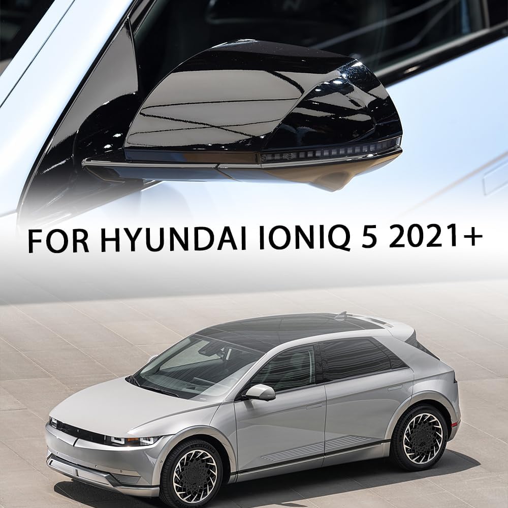 Jogon Dry Carbon Fiber Rearview Mirror Cover Trim for Hyundai Ioniq 5 N SEL 2021 2022 2023 2024 2025 Side View Mirror Cap Shell